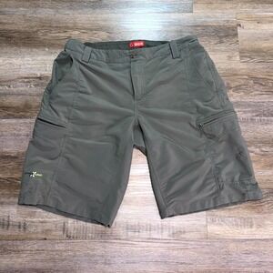 OCK Dyna Func Cargo Shorts Mens 34 Charcoal Gray Utility Pocket Hiking Outdoor